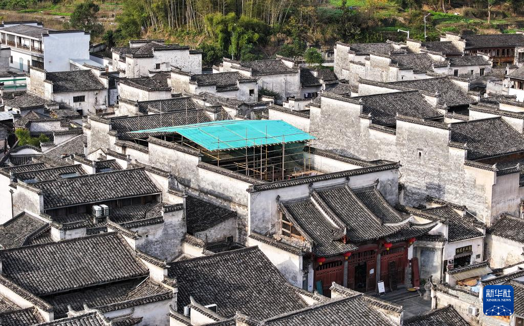 安徽黟縣：世界遺產地 古建修復忙