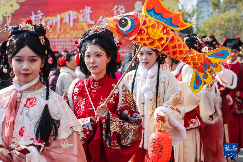 杭州舉辦迎新年非遺年貨節